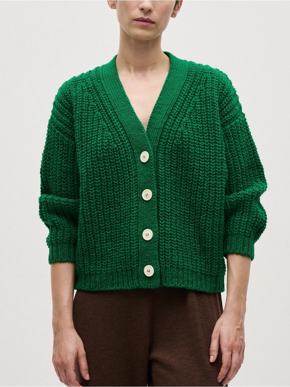 Babaa cardigan no19 mini in emerald